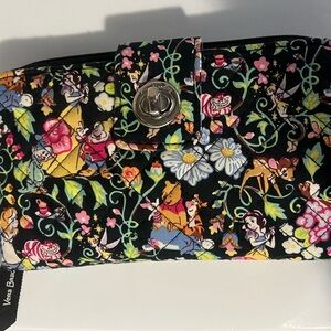 Vera Bradley Disney Quilted Wallet Winnie the Pooh, Alice, Cinderella